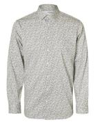 Slhslim-Performance Aop Shirt Ls Patterned Selected Homme