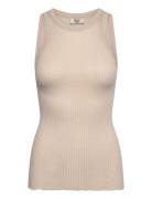 Rmwbaku Viscose Tank Top Beige RM By Rosemunde