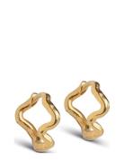 Holly Small Hoops Gold Enamel Copenhagen