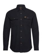 Flannel Workwear Shirt Black Superdry