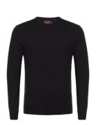 Essential Slim Fit Crew Jumper Black Superdry