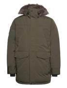 Everest Faux Fur Parka Jacket Green Superdry