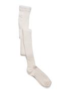 Cable Knitted Stockings Offwhite Cream Geggamoja