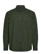 Wwday Striped Aa Embroidery Shirt G Green Double A By Wood Wood