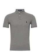 Slim Fit Mesh Polo Shirt Grey Polo Ralph Lauren