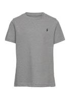 Cotton Jersey Crewneck Tee Grey Ralph Lauren Kids