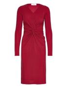 Rwnora Ls Dress Red Rosemunde