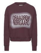 Organic Sweat Tilvina Sweatshirt Burgundy Mads Nørgaard