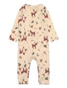 Tnsholiday L_S Jumpsuit Beige The New