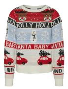 Vmholly Jollyflakes Ls Pull Xmas Girl Cream Vero Moda Girl