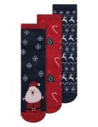 Nknrichristmas 3P Sock Navy Name It