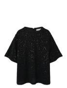 Nkfrunic Sequin Ss Top Black Name It