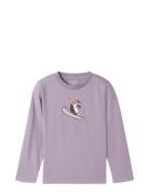 Printed Longsleeve Purple Tom Tailor