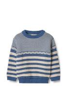 Knit Pullover Janus Blue Wheat