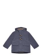 Padded Anorak With Shearling Lining Navy Mango