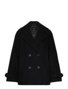 Double-Breasted Wool Coat Navy Mango