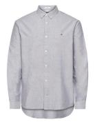 Tjm Entry Reg Oxford Shirt Ext Grey Tommy Jeans