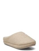 Th Embroidered Basics Slipper Beige Tommy Hilfiger