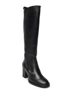 Long Boot Mid Wrapped Lthr Heel Black Tommy Hilfiger