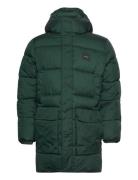 Long Hooded Quilt Puffer Mw Green Calvin Klein