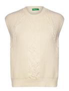 Sleeveless Sweater Cream United Colors Of Benetton