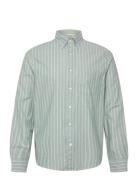 Reg Archive Oxford Stripe Shirt Green GANT