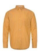 Reg Poplin Stripe Yellow GANT