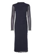 Stretch Mesh Fia Dress Navy Mads Nørgaard