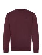 Essential Logo Badge Crew Burgundy Scotch & Soda