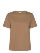 Reg Shield Ss T-Shirt Brown GANT