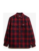 Wool Miller Overshirt Red Superdry