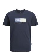 Jorfrederiksberg Box Tee Ss C.n Sn Jnr Navy Jack & J S