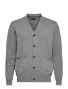 Classic Cotton V-Cardigan Grey GANT