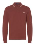 Ls Twin Tipped Shirt Red Fred Perry