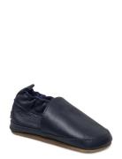 Solid Leather Slippers Blue Melton