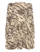 Light Jacquard Mini Dress Beige ROTATE Birger Christensen