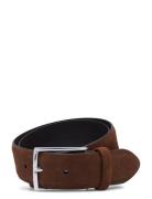 Suede Leather Semi Formal Belt Brown Anderson's