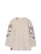 Knitwear Dress For Baby Girl Cream Boboli