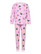 The Pinkish Pyjamas Kids Pink Christmas Sweats