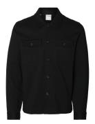 Slhreg-Arne Twill Overshirt Black Selected Homme