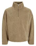 Jorroxbury Teddy Sweat High Neck Ln Beige Jack & J S