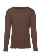 Finjask T-Shirt Long Sleeve Brown Sofie Schnoor Young