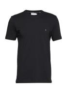 Cotton Logo Embroidery T-Shirt Black Calvin Klein