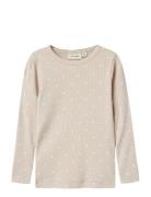 Nmfgago Ls Slim Top Lil Noos Beige Lil'Atelier