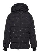 Ski Jacket - Quilt -Aop Black Color Kids