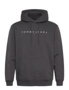 Tjm Reg Linear Logo Hoodie Ext Black Tommy Jeans