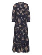 Neell Maxi Dress Ls Navy Lollys Laundry