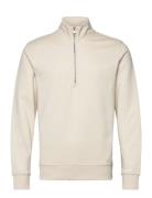 Perkins-Neck Sweater With Zip Cream Mango