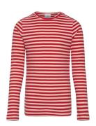 Tnmoore Uni L_S Rib Tee Red The New