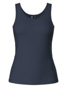 Pcsirene Tank Top Jrs Noos Blue Pieces